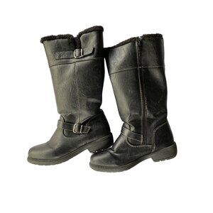 Totes Suzanne black warm winter lined snow boots 8M